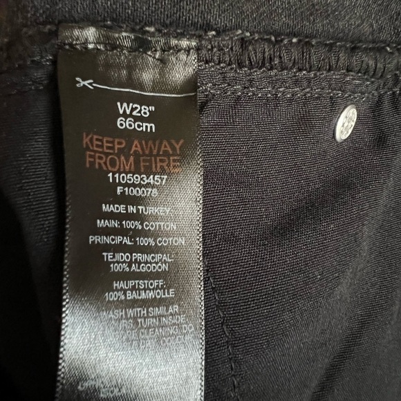 TOPMAN STRAIGHT LEG DENIM SHORTS IN WASHED BLACK 28 NEW - Picture 2 of 5